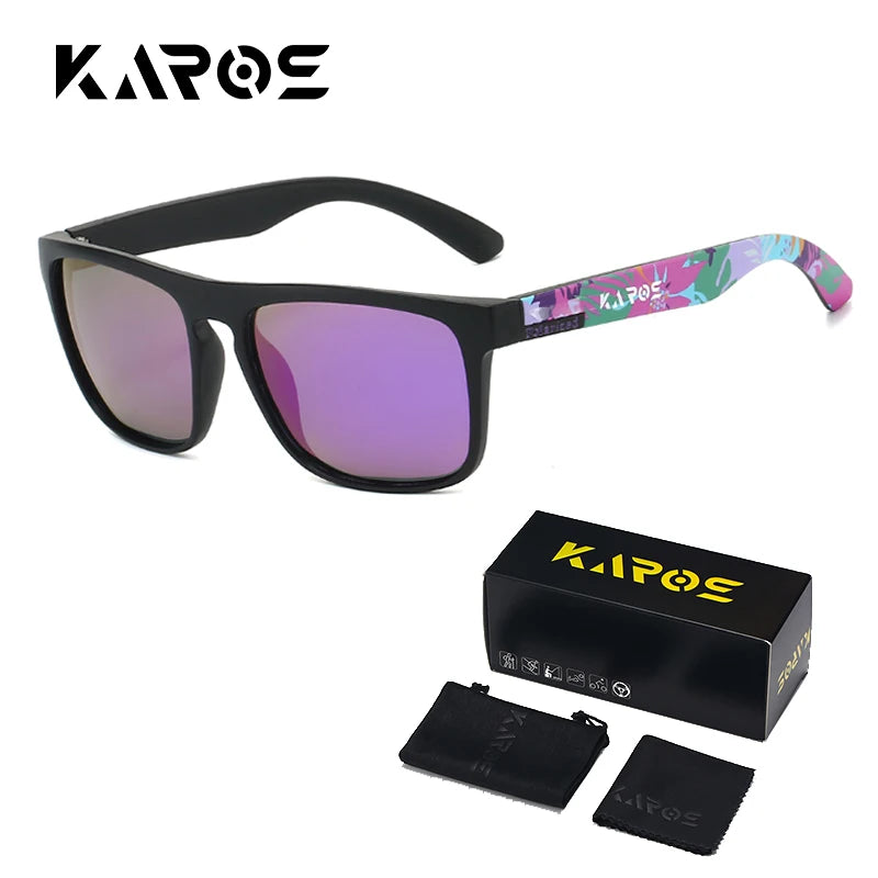KAROS Polarized Sunglasses | UV400 Square Shades for Outdoor Sports lifestyle view