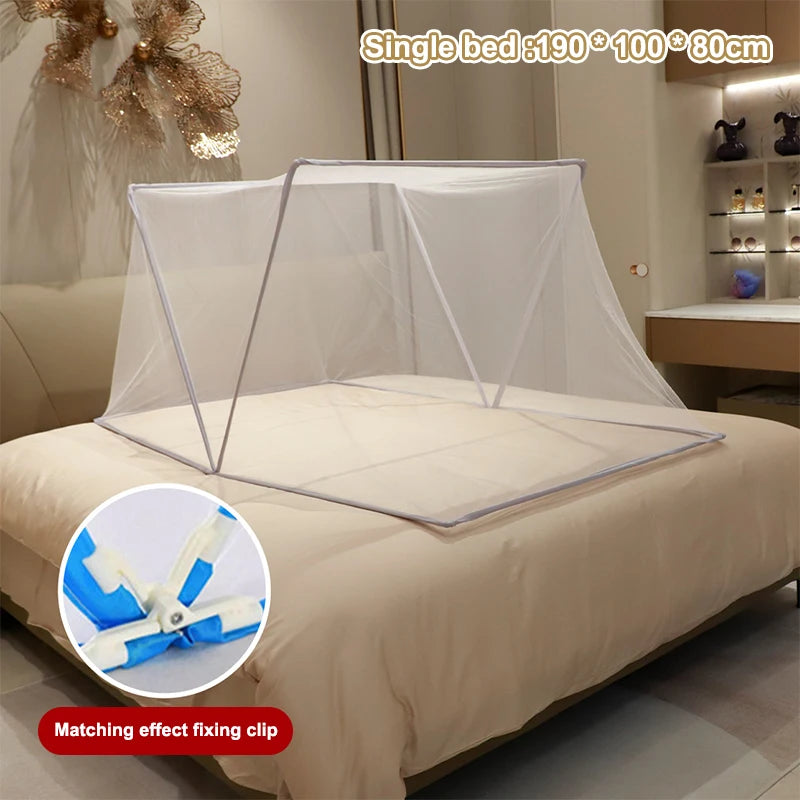Foldable Mosquito Net for Bed | 3-Point Foldable Design with Good Ventilation alternate view