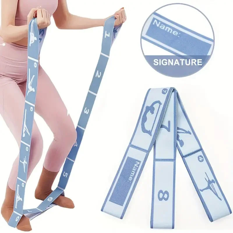 Yoga Stretching Belt | Elastic Resistance Band with Loop Design for Pilates alternate view