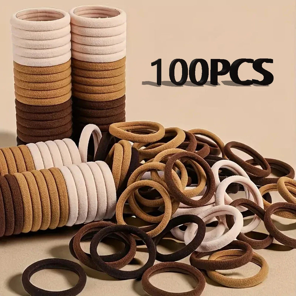 30-200 pieces of women's hair accessories, basic headband, headband tie, ponytail holder, simple and