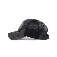 Unisex Skull Baseball Cap | Breathable Mesh Snapback for Outdoor Adventures detail view