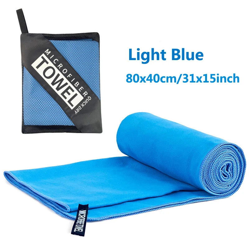 Quick-Drying Microfiber Camping Towel Super Absorbent Gym/Swimming Towel 40x80cm Li additional angle