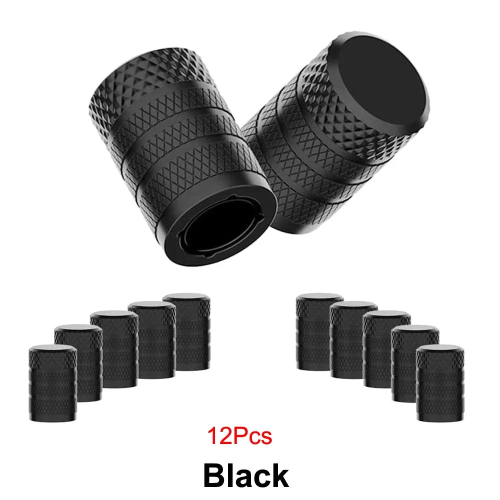 Aluminum Tire Valve Caps 4/8/12 Pcs Universal Stem Covers