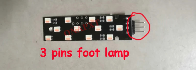 BMW Footwell Light 3-Pin Orange Blue Ambient Lamp | Interior LED Upgrade for 1 2 3 4 5 close-up view