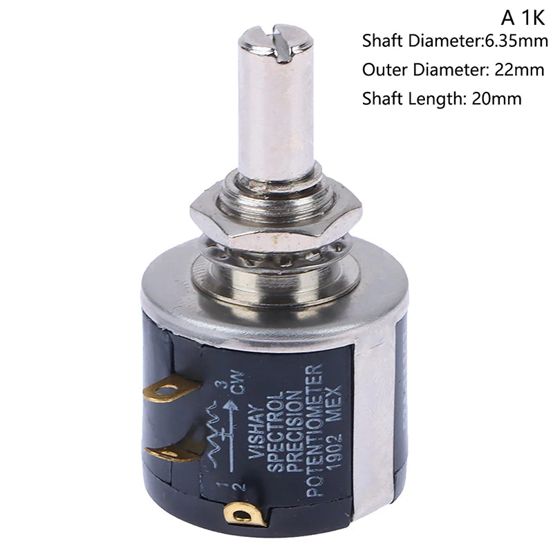 ZLinKJ 534 Series Wire Wound Potentiometer | Precision 2W Multi-Value Resistor close-up view