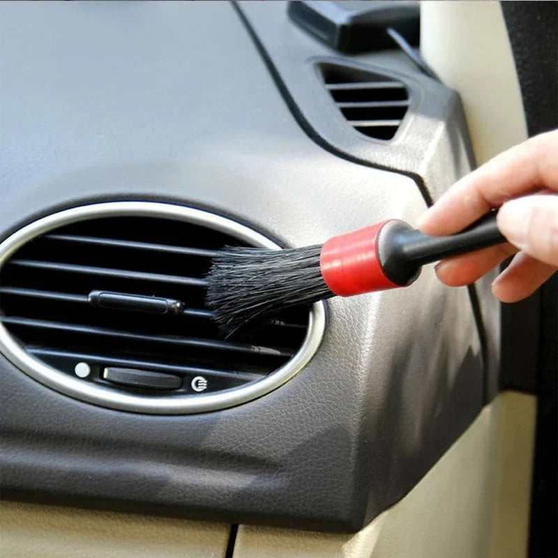 Car Detailing Brush Set 5 Pcs PP close-up view