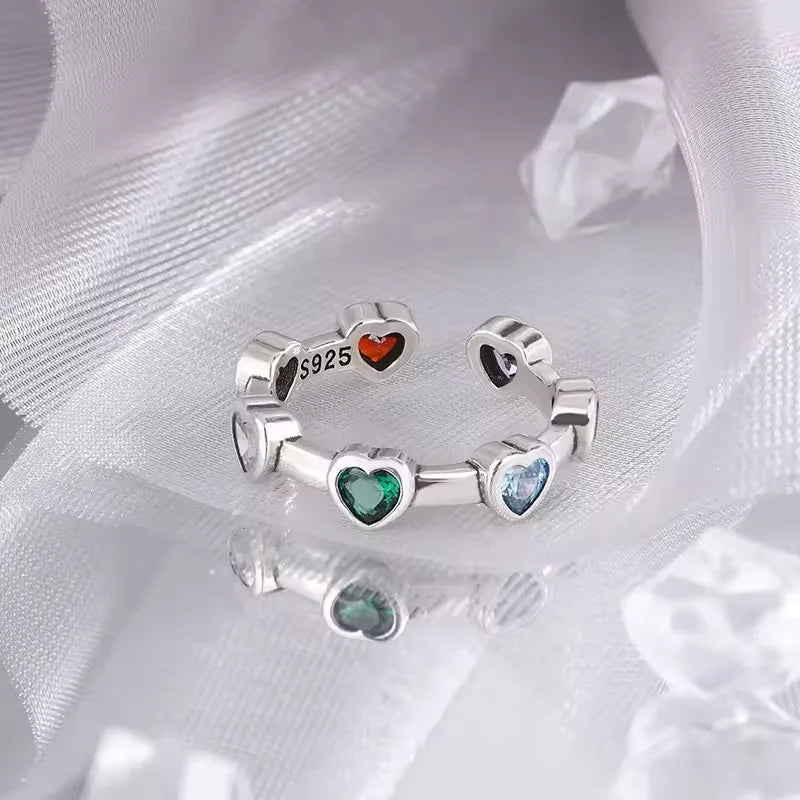 VENTFILLE 925 Sterling Silber Blumenring | Hohl Retro Schmuck für Damen