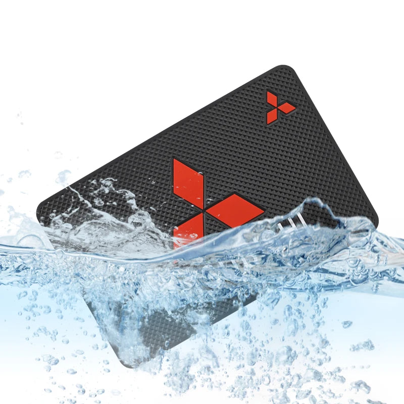PVC Car Emblem Non-Slip Mat Dashboard Pad | Mitsubishi L200 ASX Pajero lifestyle view