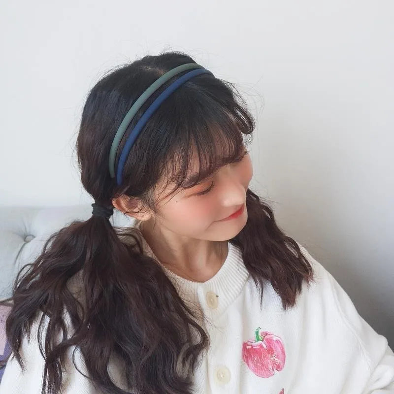 Plastic Frosted Non-slip Face Wash Hairbands Headband Women Girls Hair Head Hoop Ba additional angle