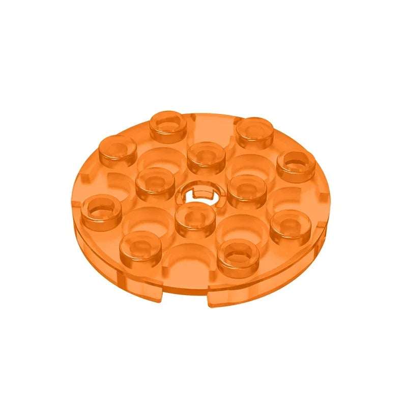 Gobricks GDS-841 Round Plate 4x4 with Hole | Compatible Building Block for DIY Creatio close-up view