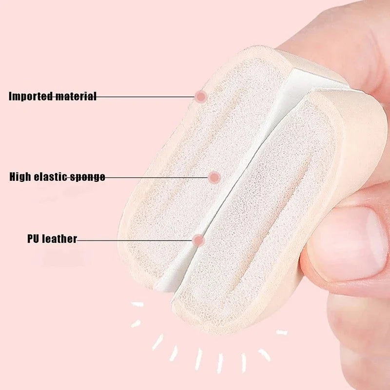 1-10pcs Round Square Triangle Shape Makeup Sponge Puff Dry Wet Dual-use Soft Cotton C lifestyle view