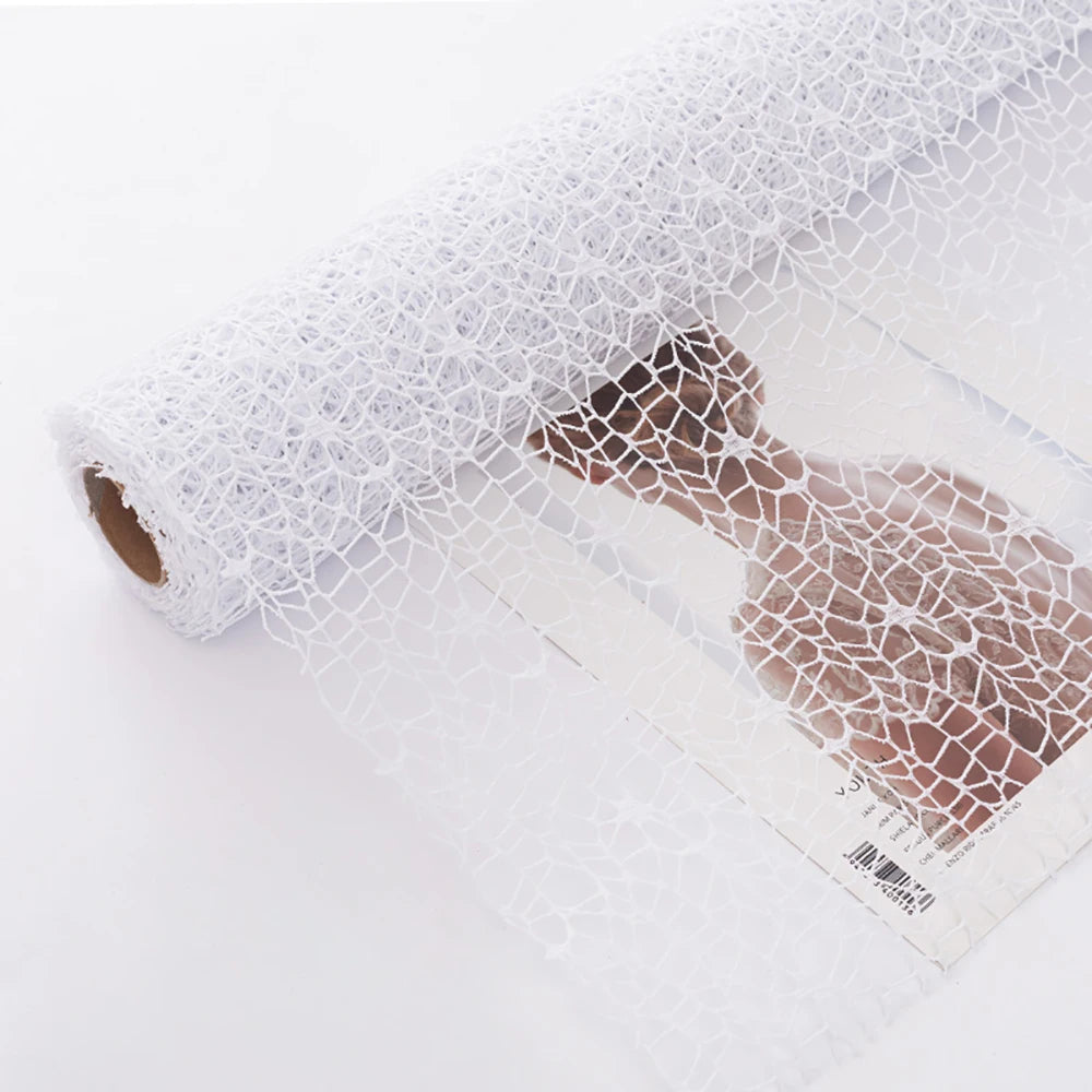 1 Roll Korean Style Jacquard Net Ribbon | Flower Bouquet Packaging DIY Material additional angle