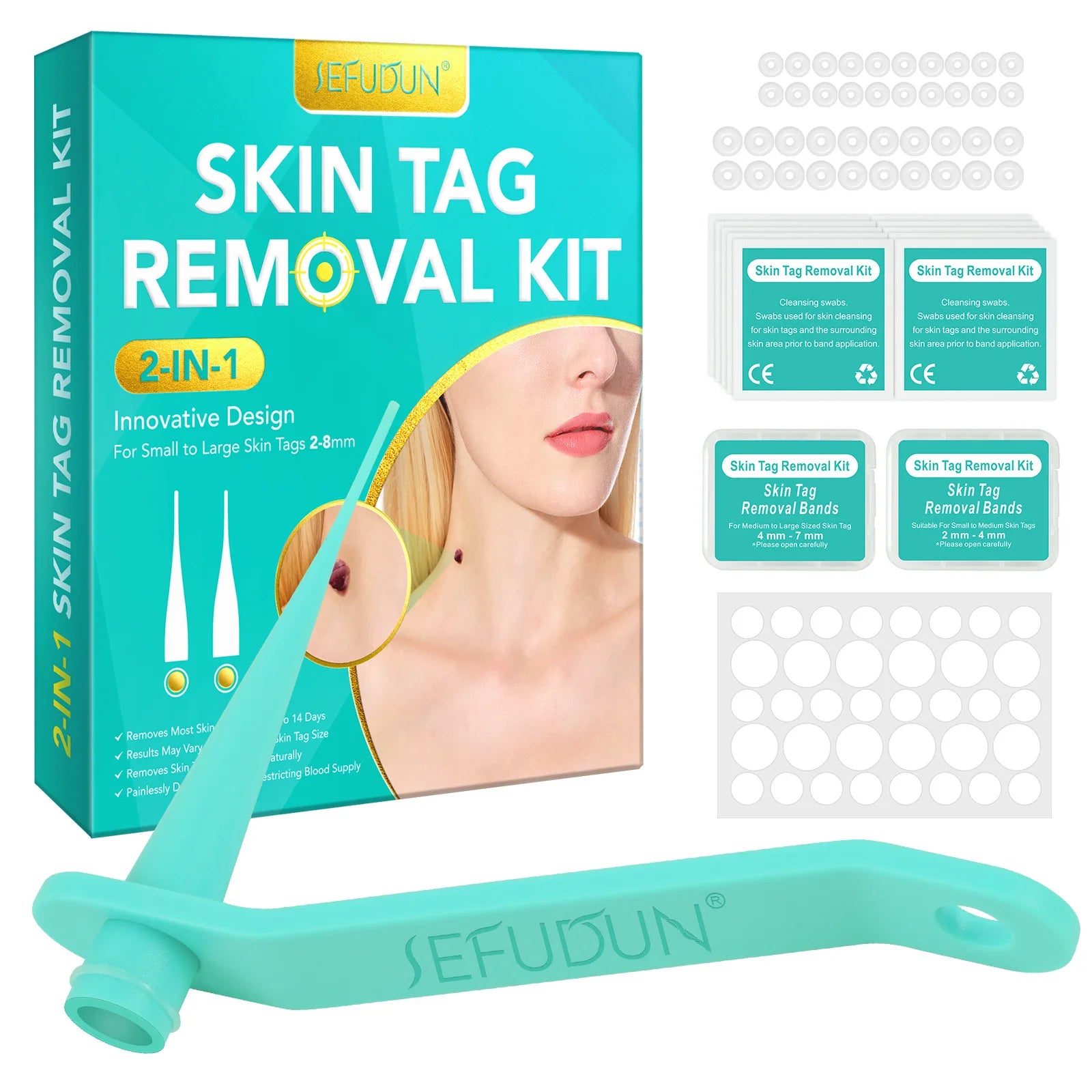 3-IN-1 Painless Skin Tag Removal Kit | Skin Label, Mole, Acne & Wart Removal Pen Set wit detail view