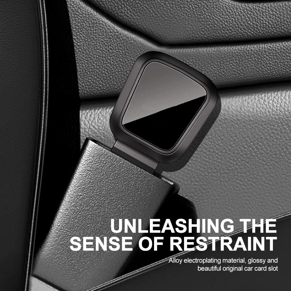 Car Seat Belt Clip Extender Safety Seatbelt Lock Buckle Plug Just Plug and Play Insert close-up view