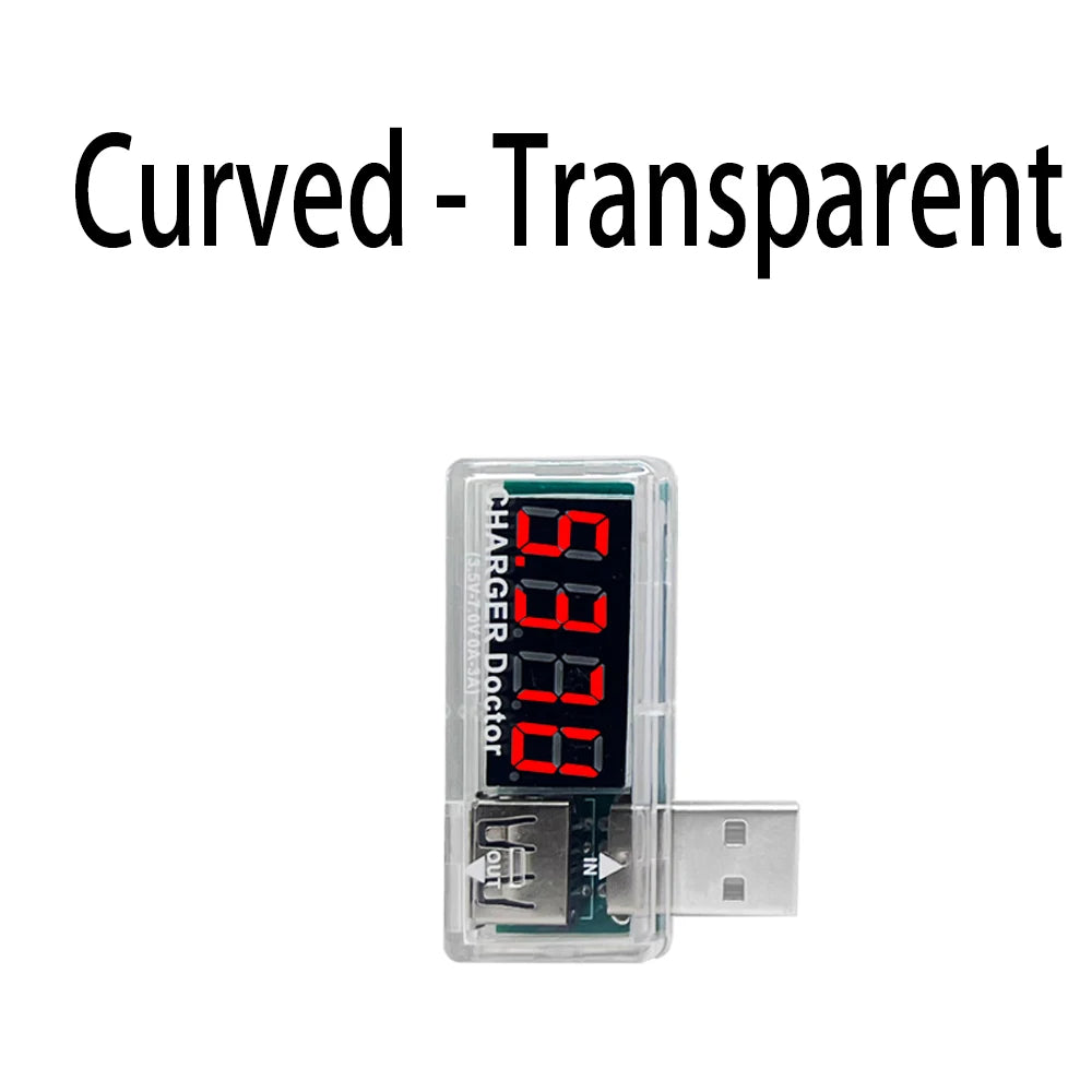 Mini USB Charger Doctor Voltmeter Ammeter | Digital LED Display Current Voltage Tester close-up view