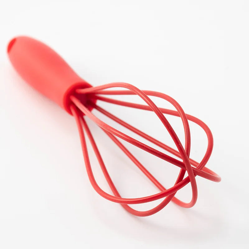 1PCs silicone small size egg beater manual cream egg small stirring rod mini egg-whisk close-up view