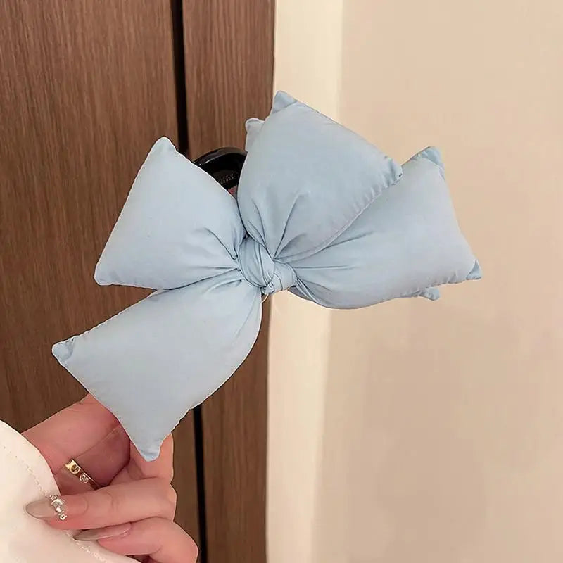 Women 3D Bow Princess Hairpin Cute Sweet Style Back Head Hair Clip for Girls Christmas Gift New Year Party Hair Accessory
