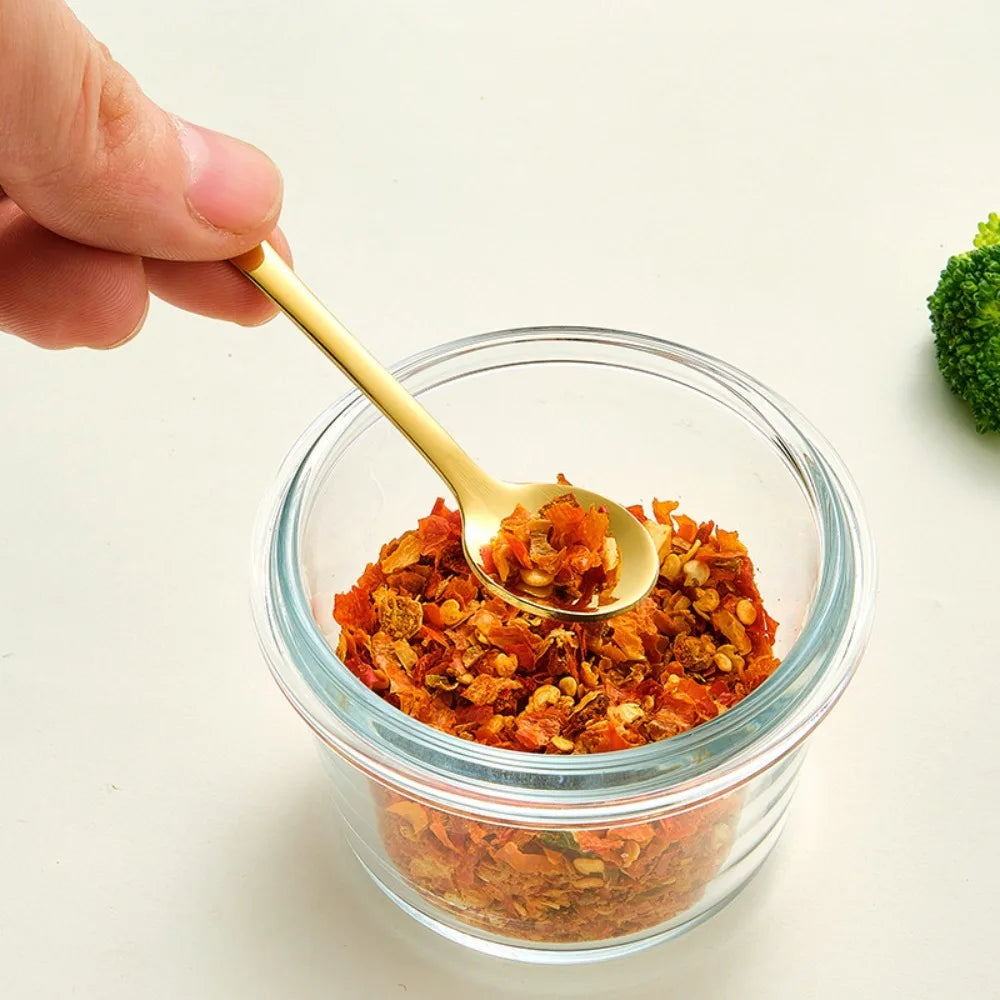 Portable Stainless Steel Tiny Spoon Set | Mini Coffee Spoons for Small Jars alternate view
