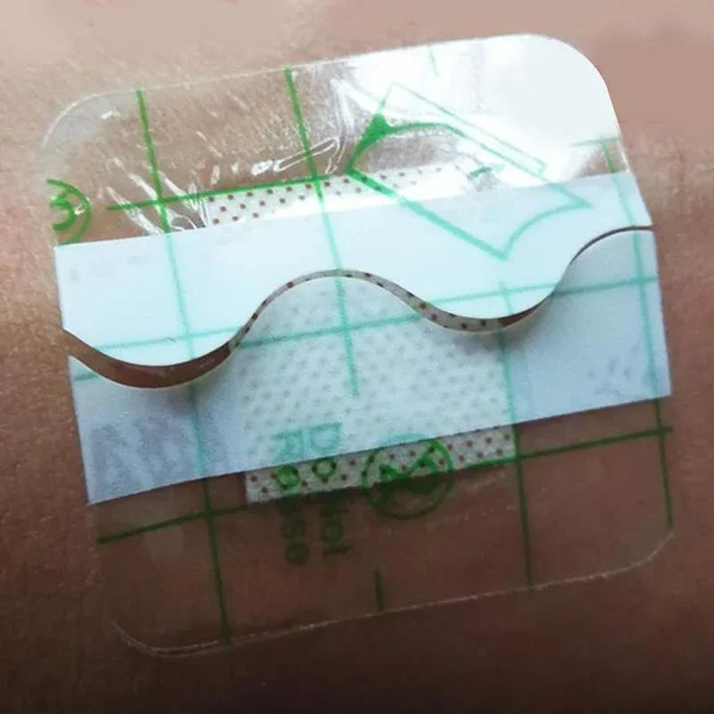50pcs/100pcs Waterproof Adhesive Square Bandages | First Aid Wound Care Stickers detail view