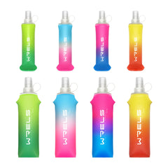 Sport Water Bottle TPU Folding Soft Flask Drink Portable Water Bottle High Flow Running Hiking Bicyc