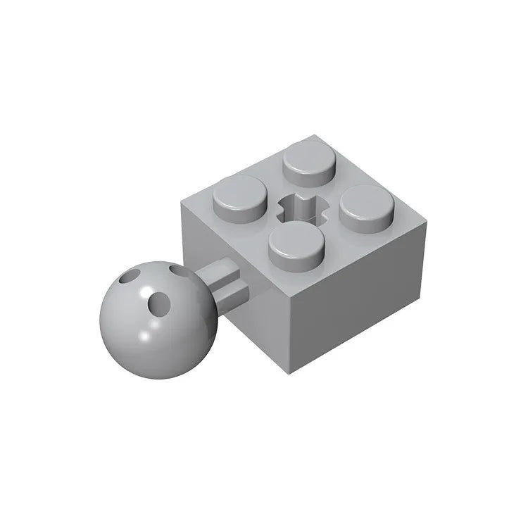 Gobricks GDS-976 Technical Brick Modified 2 x 2 with Ball Joint and Axle Hole | Compa alternate view