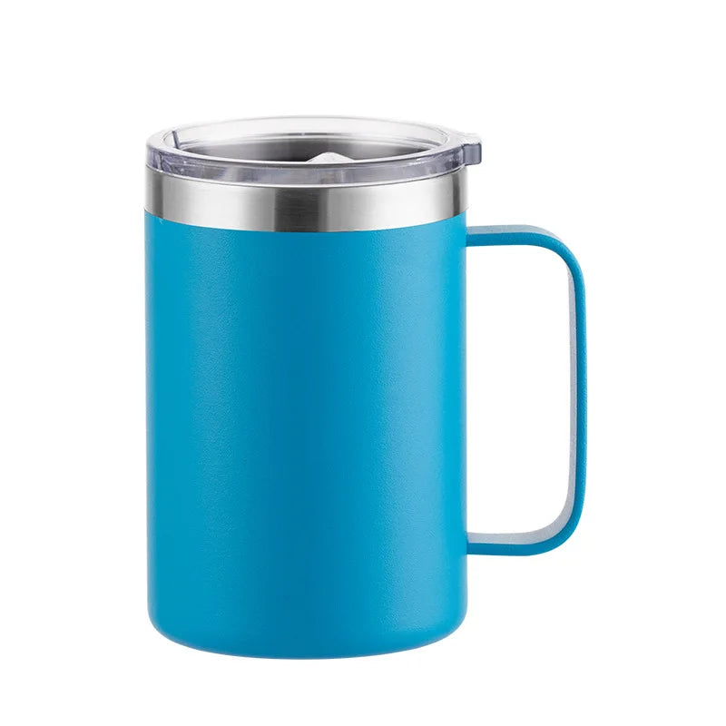 New Double Wall Stainless Steel Coffee Mug 12oz 16oz Tea Cup 350ml 450ml Insulated additional angle