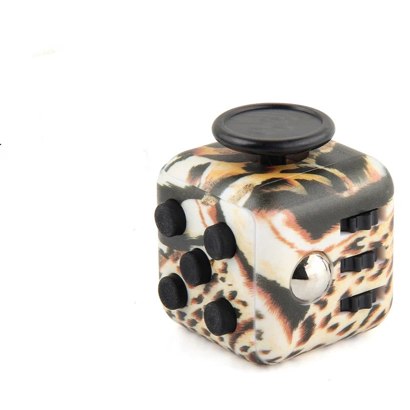 Fidget Dice Stress Relief Toy | Anxiety Relief Fingertip Decompression Cube additional angle