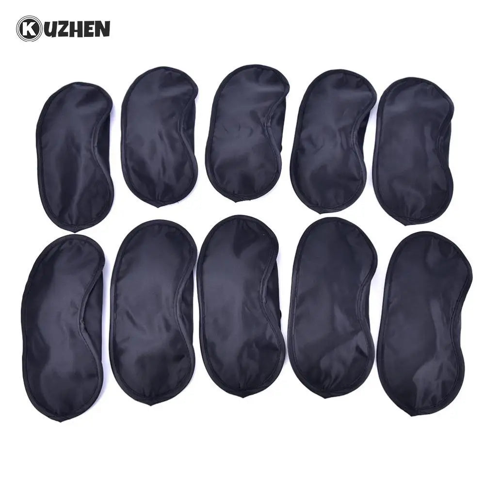 Satin Sleep Mask Set | 10-Pack Soft Eye Covers for Travel and Rest