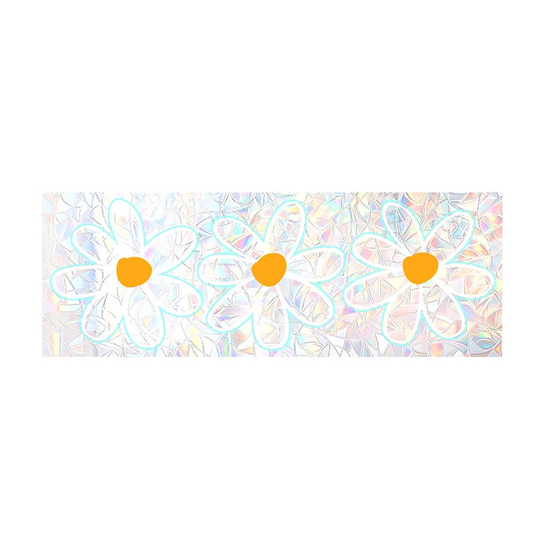 Daisy Flower Sun Catcher Stickers | Self Adhesive PVC Window Decal Suncatcher Rainbow lifestyle view