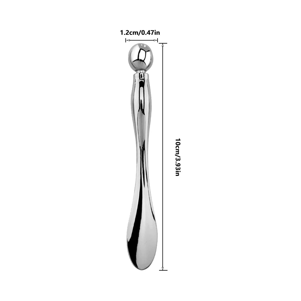 2in1 Mini Eye Massage Stick | Dual-Ended Facial Spoon and Massage Tool close-up view