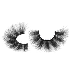 7 Pairs Faux Mink Lashes Fluffy False Eyelashes Thick Volume Dramatic Cat Eye Lashes L close-up view