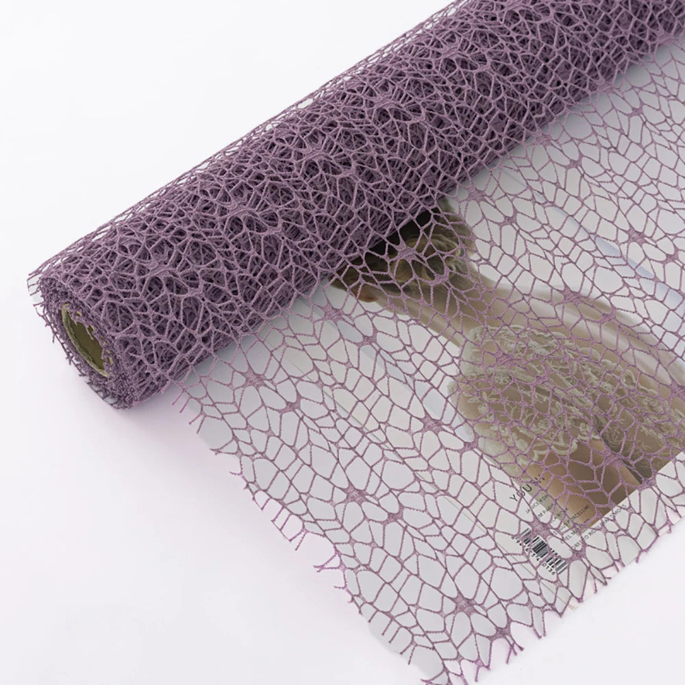 1 Roll Korean Style Jacquard Net Ribbon | Flower Bouquet Packaging DIY Material lifestyle view