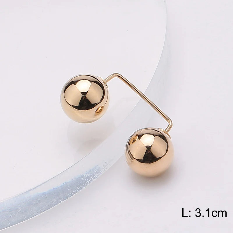 Pearl Brooch Pin For Women Scarf Double Pearl Fixed Safety Pin Accessories Clothes Buckle Clips Multifunction Brooch Clips Lapel