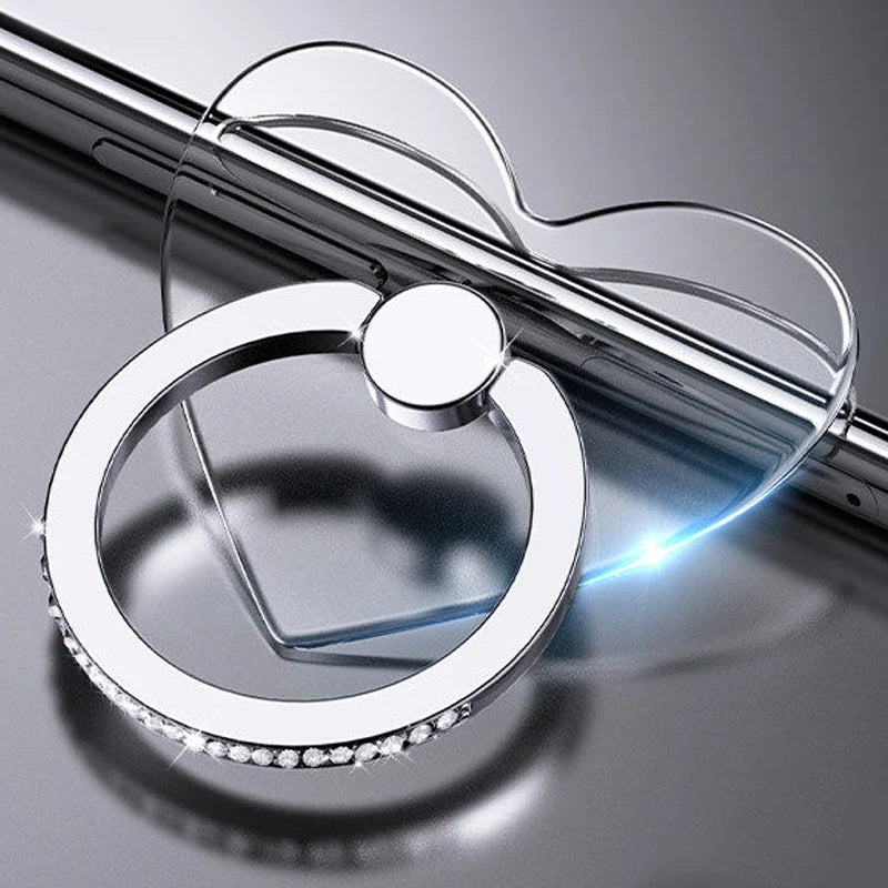 Transparent Cell Phone Ring Holder Stand 360°Degree Rotation Clear Finger Grip Kickst alternate view