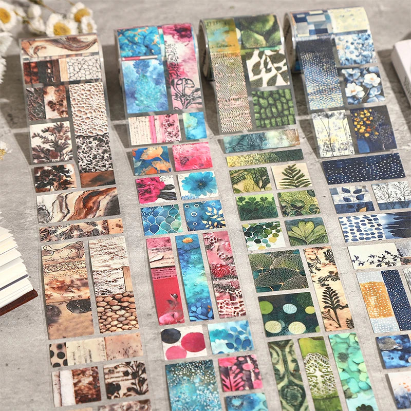 Vintage Floral Collage Tape Sticker | 5x200cm Decorative Masking Tape for Journaling lifestyle view
