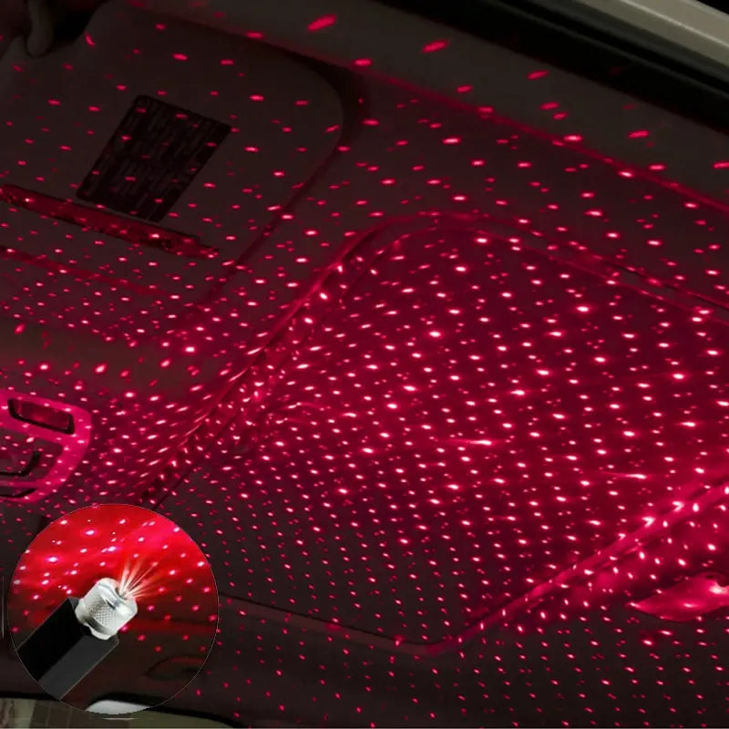 LED Starry Sky Lamp Car Laser Star Roof Light | 5V USB Galaxy Projector for Room Ce additional angle