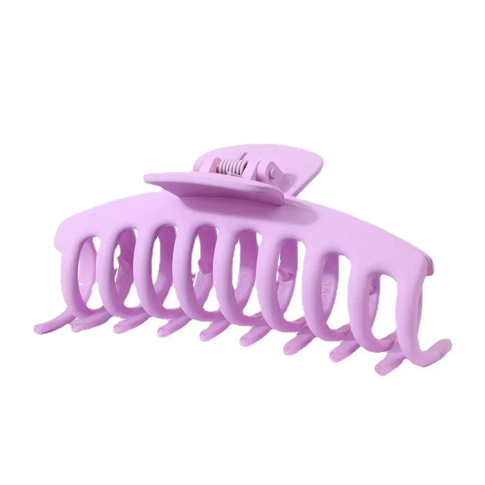 Korean Solid Large Hair Claws Elegant Frosted Acrylic Hair Clips Hairpins Barrettes Headwear for Women Girls Hair Accessories