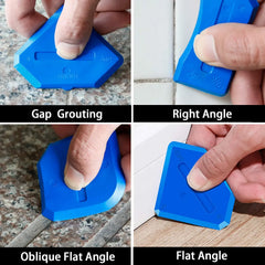 5in1 Silicone Scraper Squeegee Glue Remover Tool Kit | Multifunctional Caulking & Grou close-up view