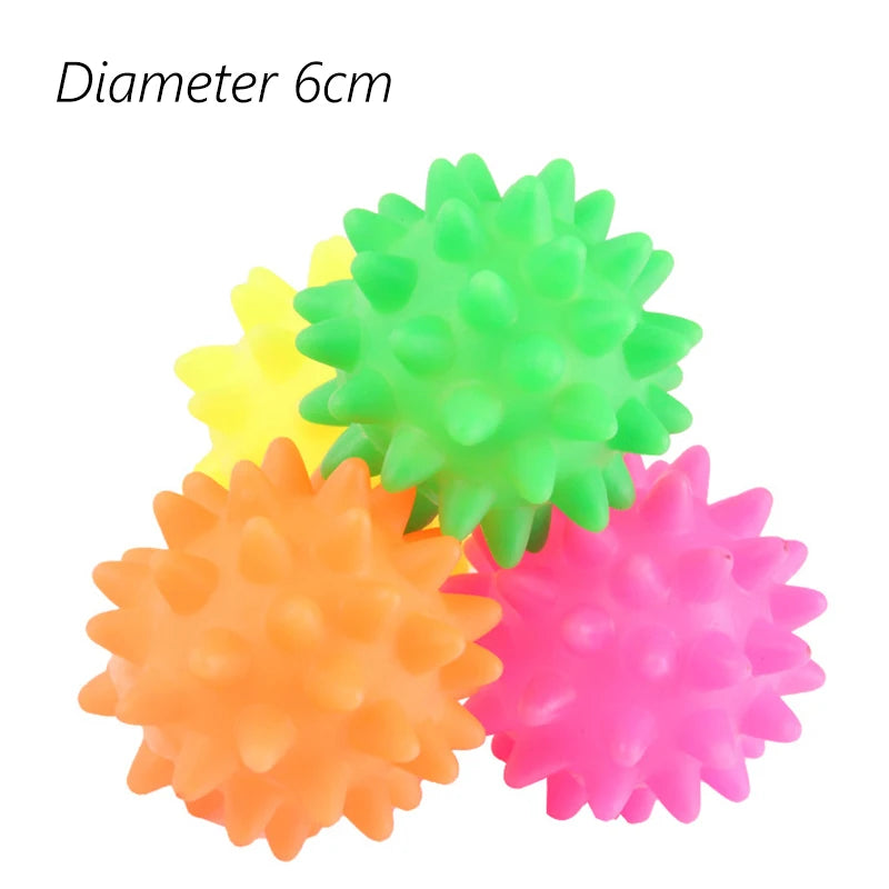 1pcs Diameter 6cm Squeaky Pet Dog Ball Toys for Small Dogs Rubber Chew Puppy Toy Dog Stu detail view