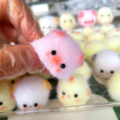 Kawaii Sticky Mini Chick Pig Dog Stress Relief Toy Cute Animal Relief Squeeze Silicone P detail view