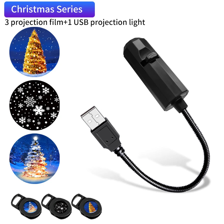5V USB Projection Lamp Strip | Planet Halloween Christmas Theme Ceiling Decor detail view