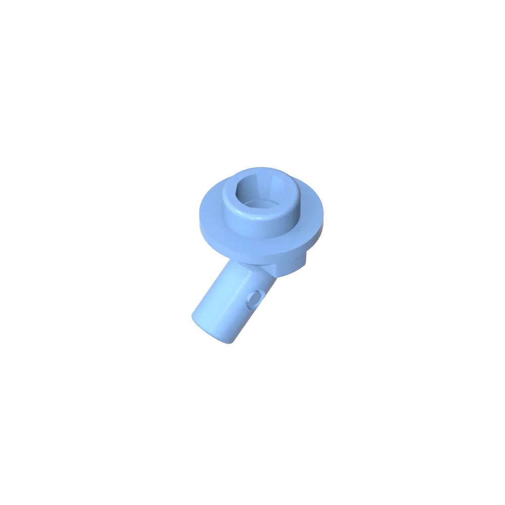 Gobricks GDS-2192 Bar, Angled with Stud on End | Compatible with Lego 65578 Technical close-up view