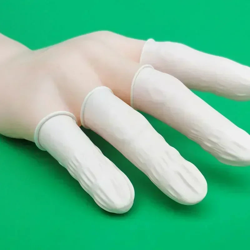 Disposable Powder Free Fingertip Protector Gloves for Watch Repair close-up view