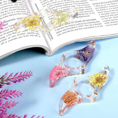 Finger Ring Bookmark, Resin Bookmark, Book Stand, Creative Thumb Bookshelf, Thumb Page Clip, Student