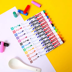 8/12 Colors Magical Water Floating Student Painting Brush Whiteboard Markers Pen Suspens detail view