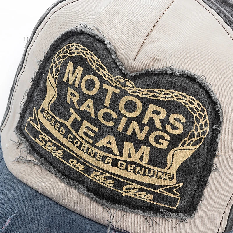 Washed Cotton Damage Finish Baseball Cap | Unisex Adjustable Snapback Hat for Vintage alternate view