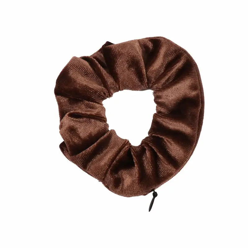 Portable ⁣Sight Secret Hair Tie Hidden Safe Storage Case Hair Scrunchie With Zipper additional angle