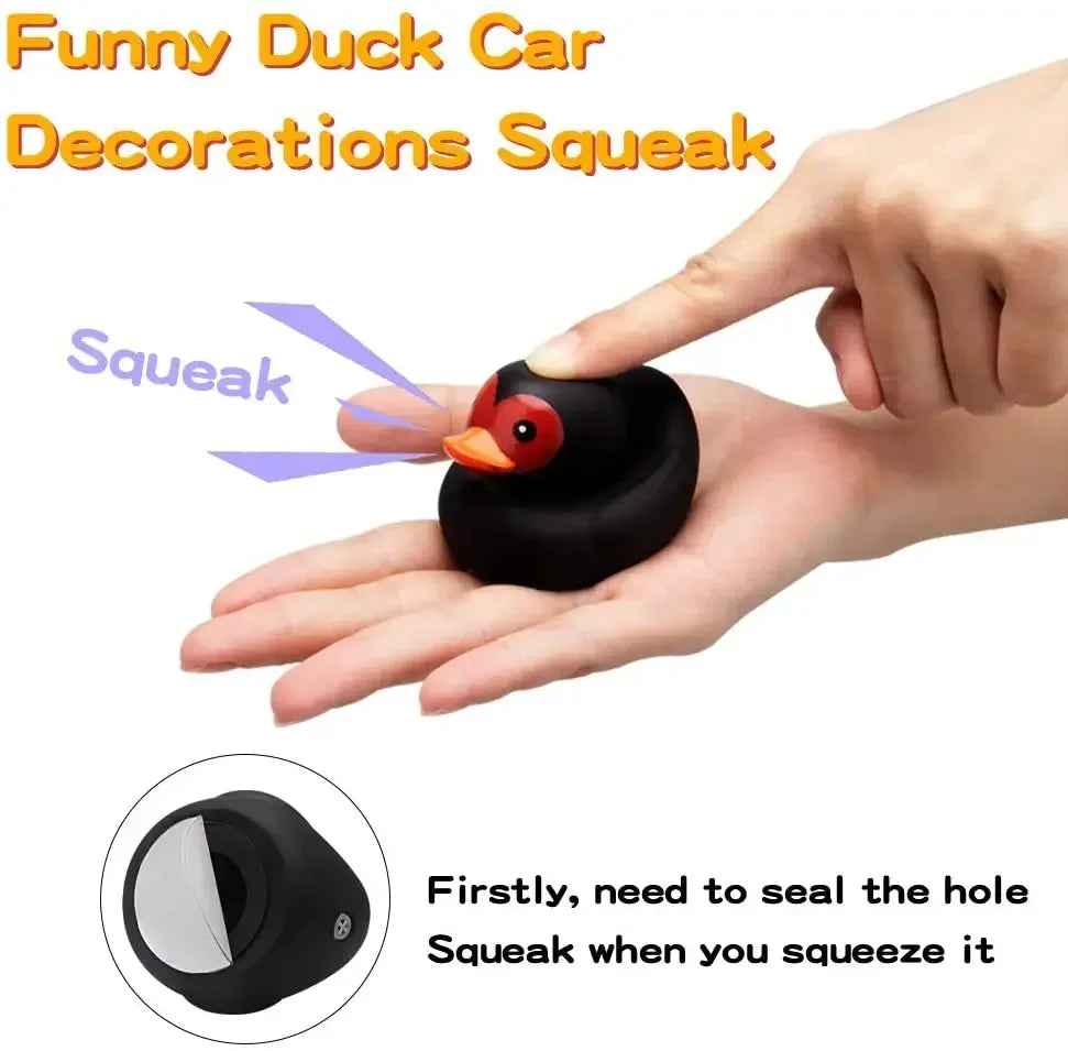 Rubber Duck With Helmet Pendant Black/Yellow lifestyle view