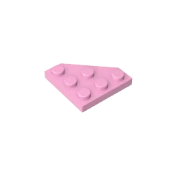 Gobricks GDS-556 Wedge Plate 3 x 3 Cut Corner | Compatible Building Block for DIY additional angle