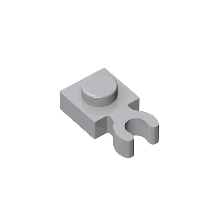 Gobrick GDS-814 PLATE 1X1 W. HOLDER | Building Block for DIY Creations close-up view